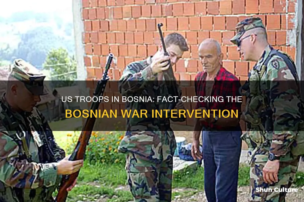 did the us land troops in the bosnian war
