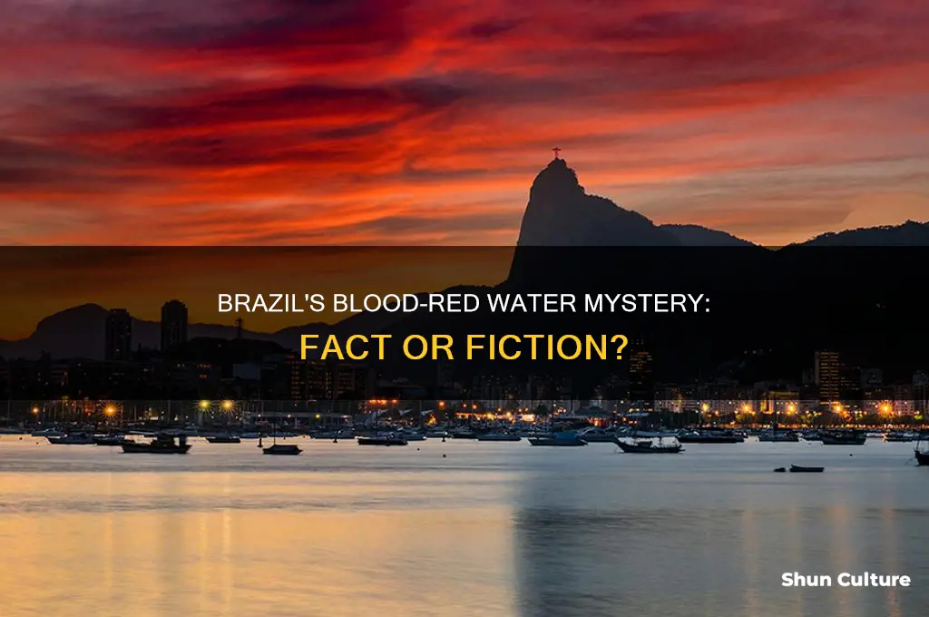 did the water turn blood red in brazil