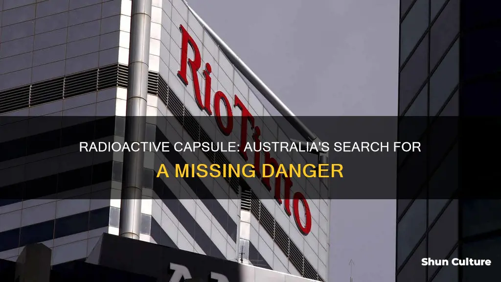 did they find the radioactive capsule in australia