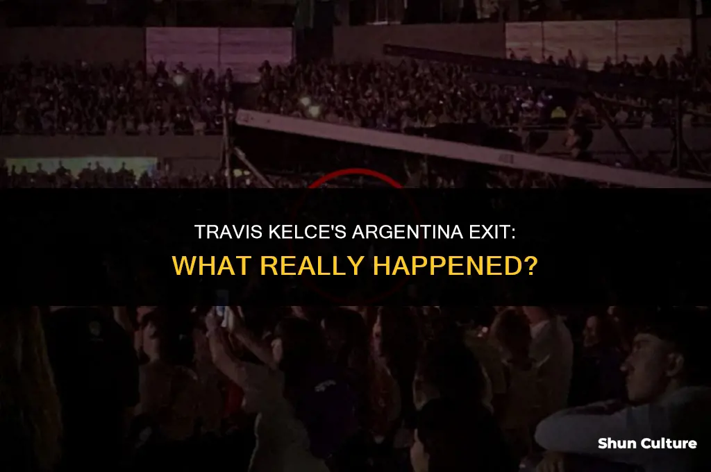 did travis kelce leave argentina