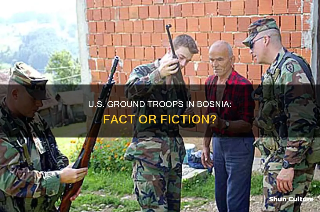 did us have troops on the ground in bosnia