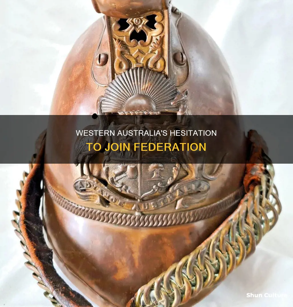 did western australia want federation