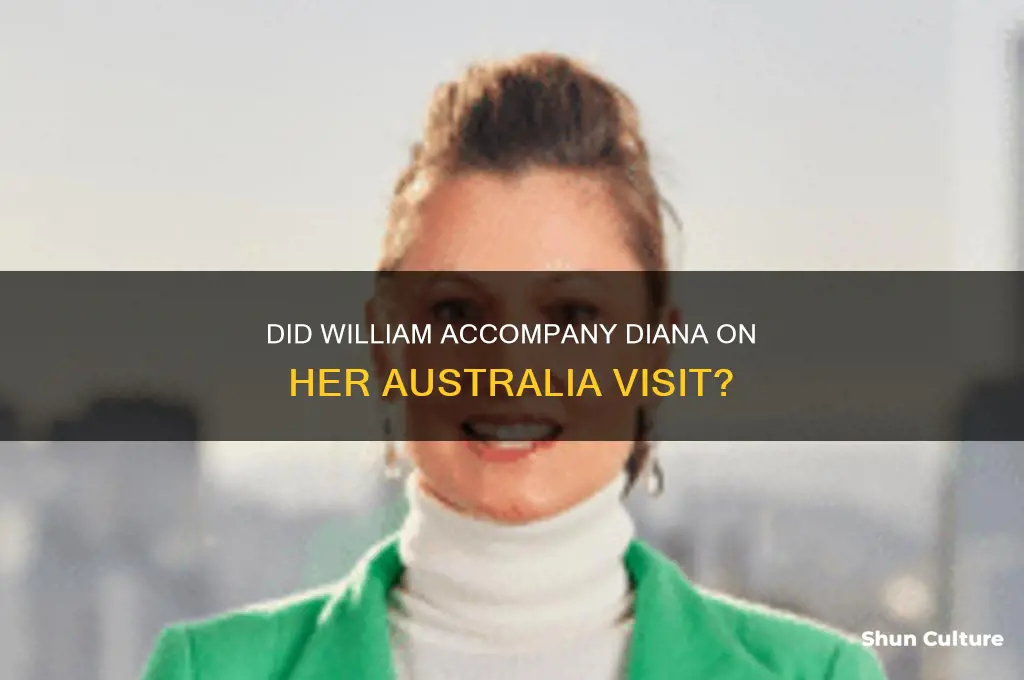 did william go to australia with diana
