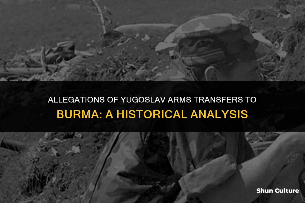 did yugoslavia give arms to burma