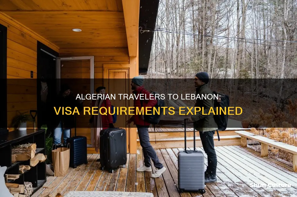 do algerian need visa to lebanon