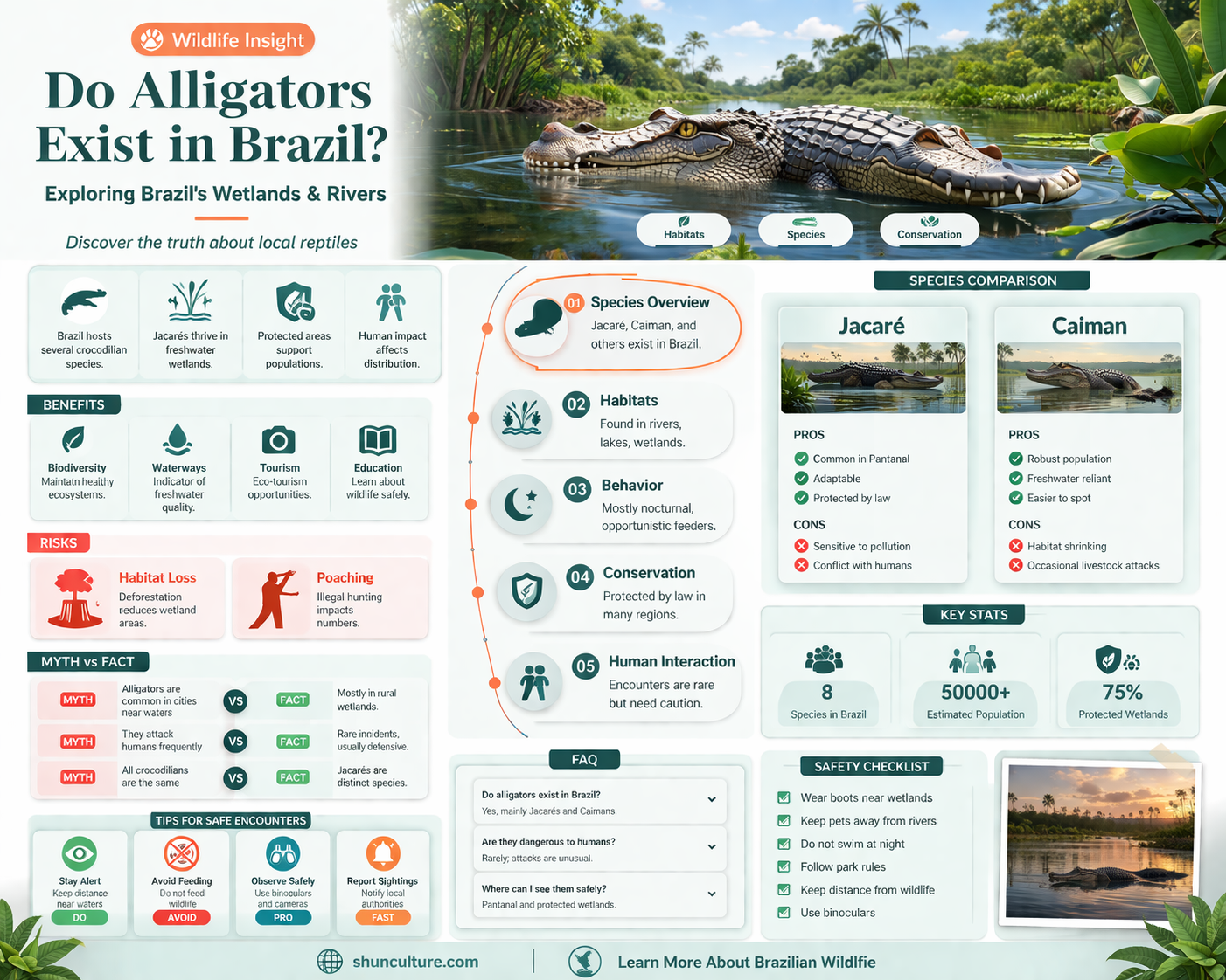 are alligators in brazil