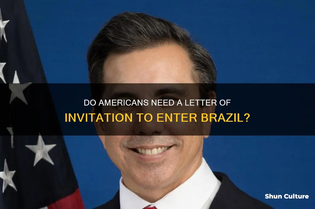 do amer6 need a letter of invitation to enter brazil