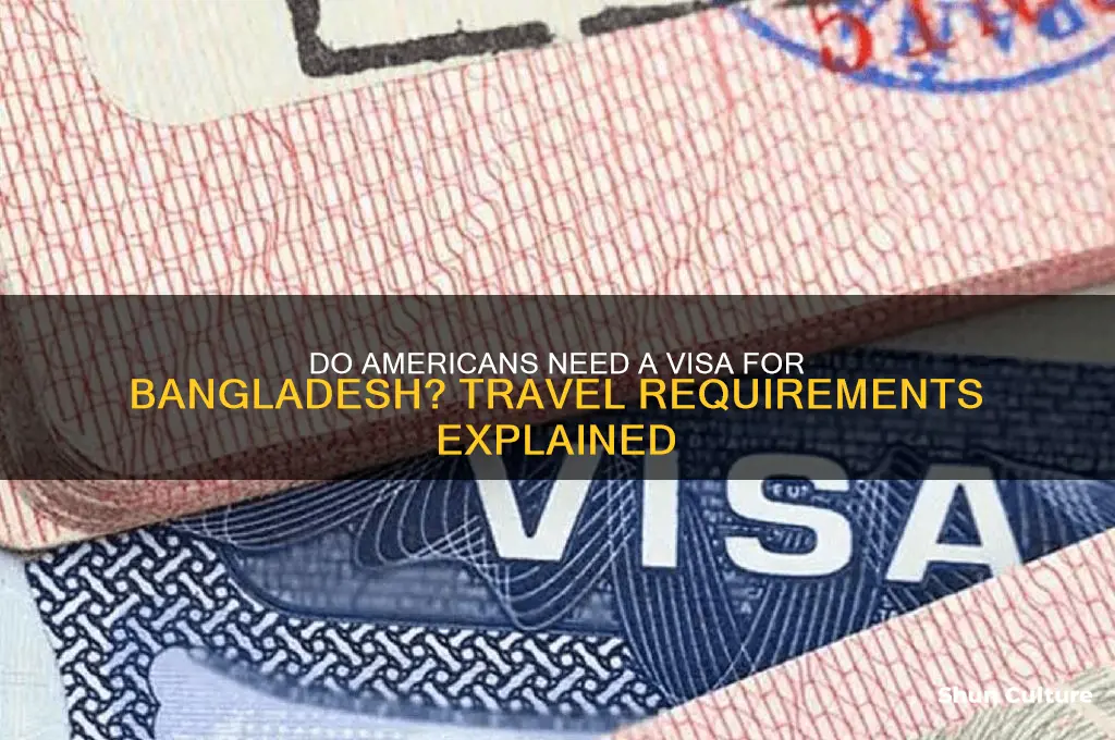 do americans need a visa for bangladesh