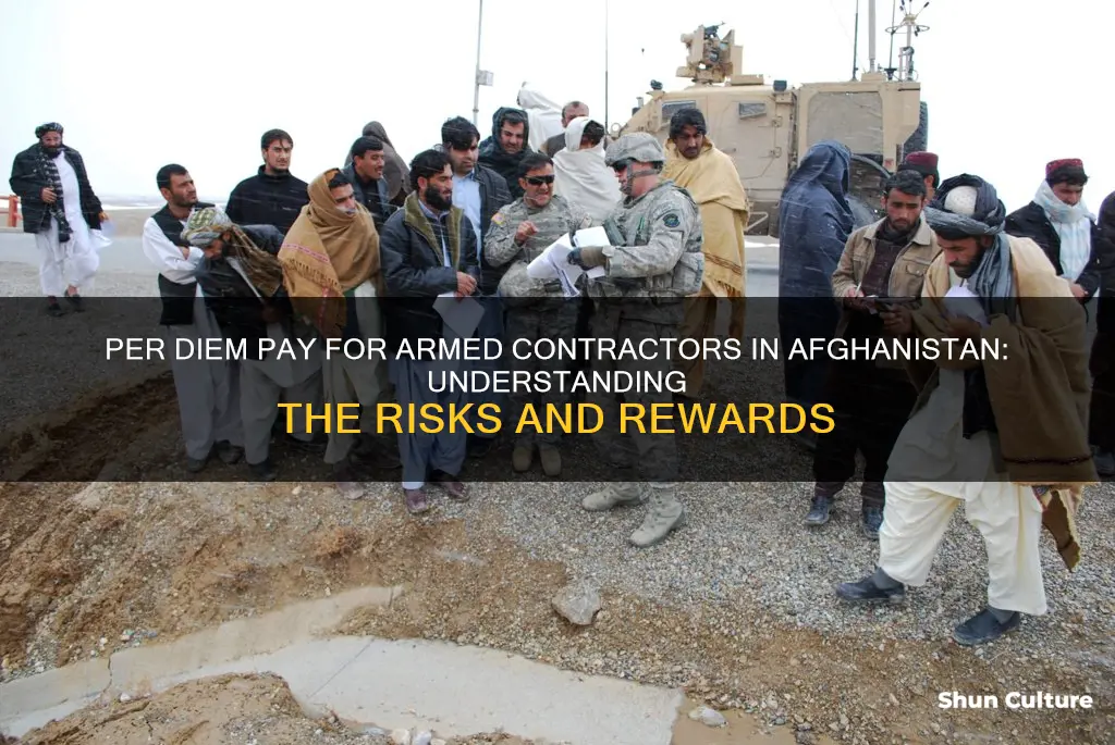 do armed contractors guards get per diem in afghanistan