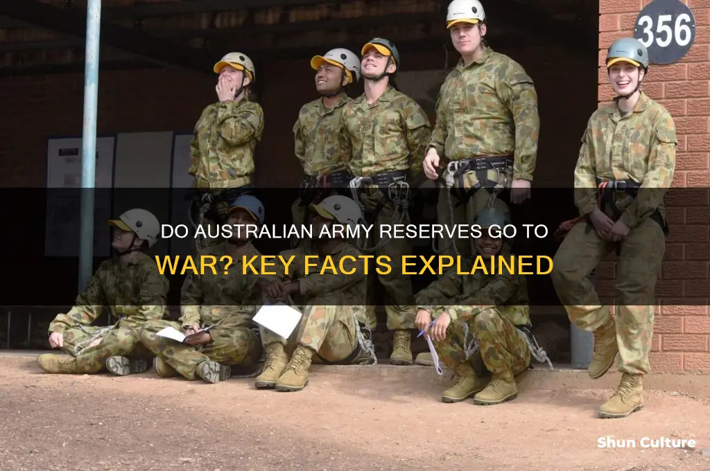 do australian army reserves go to war