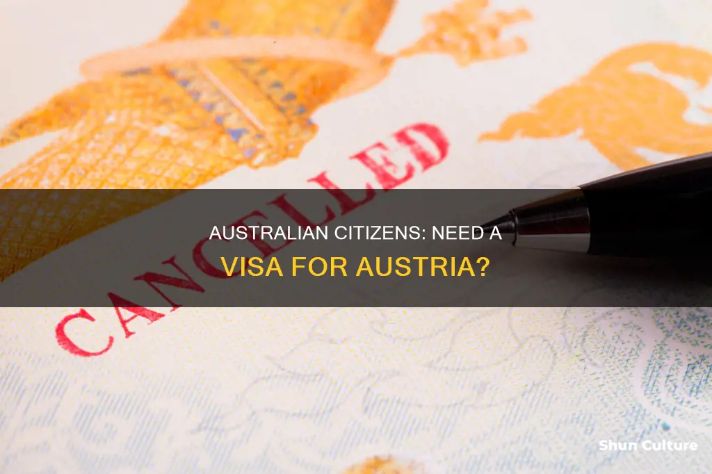 do australian citizens need a visa for austria