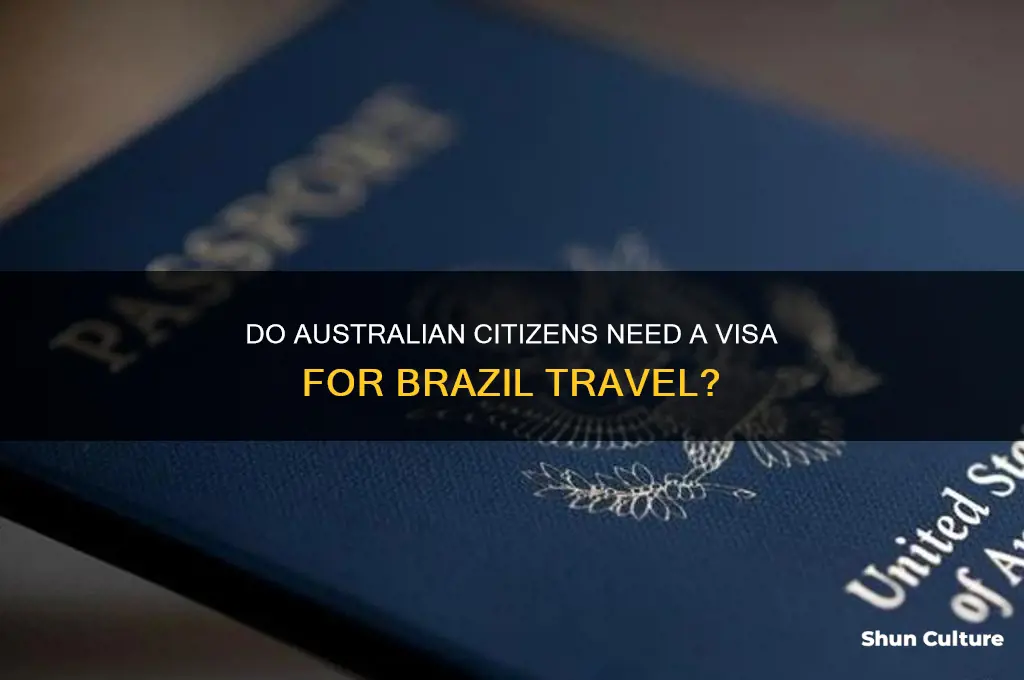 do australian citizens need a visa to enter brazil