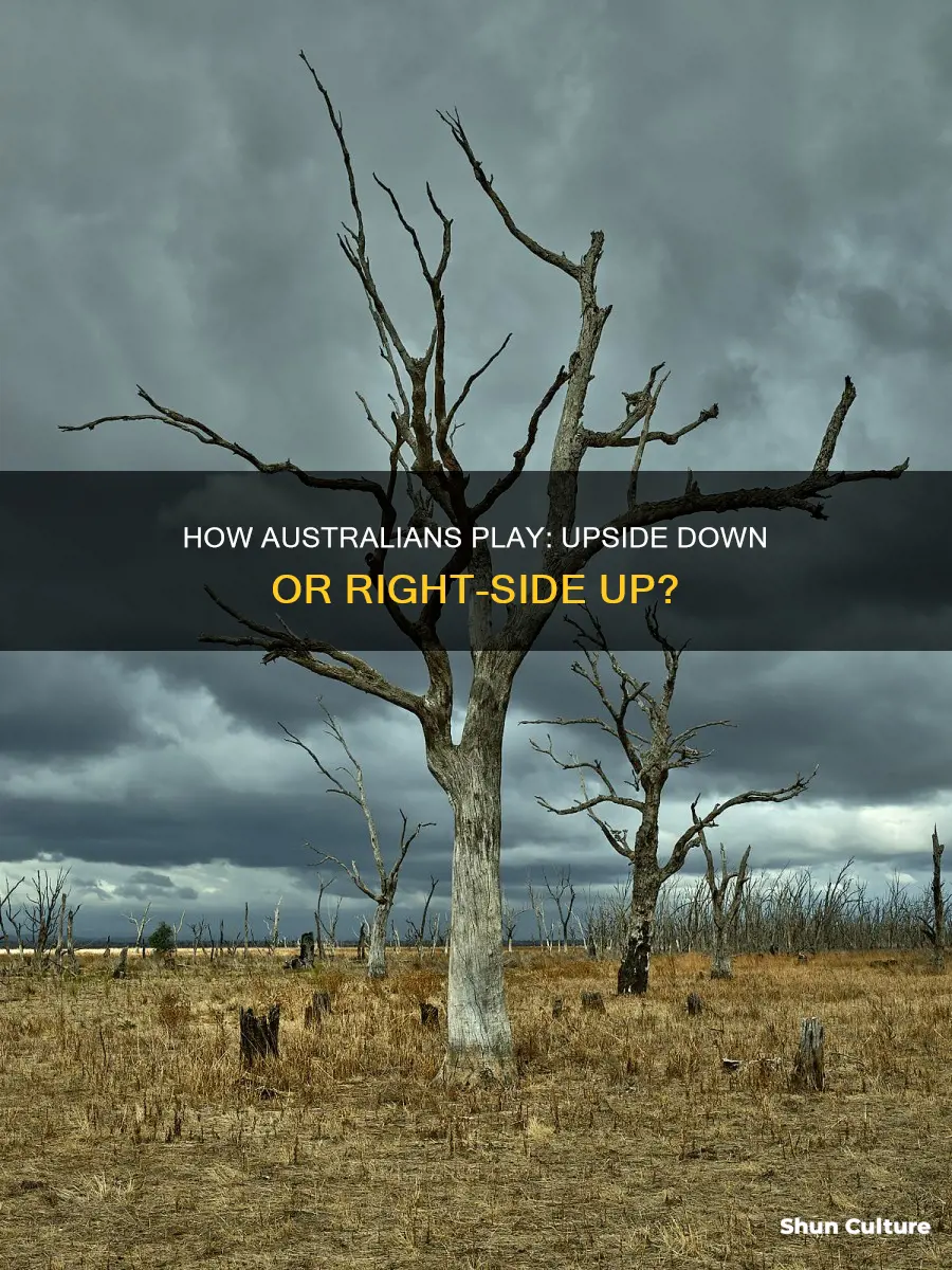 do australian people play upside down