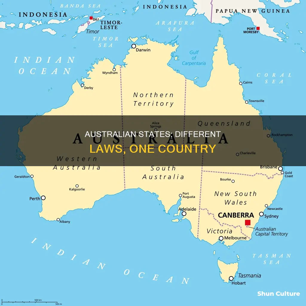 do australian states have different laws