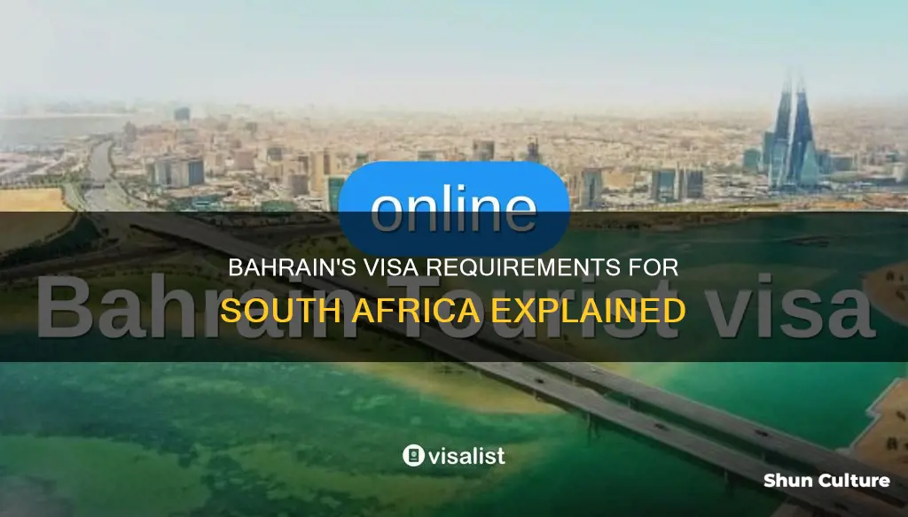 do bahrain need visa to south africa