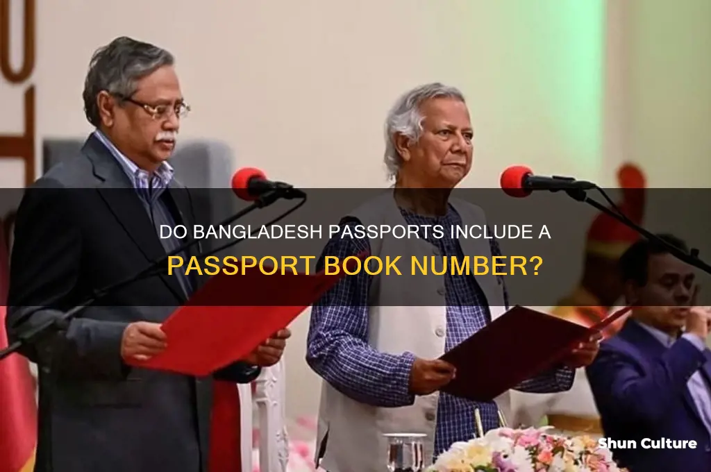 do bangladesh passports have a passport book number