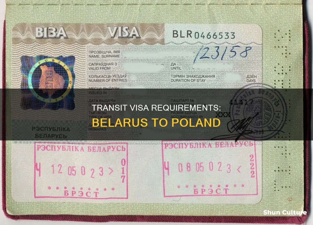 do belarus need transit visa to poland