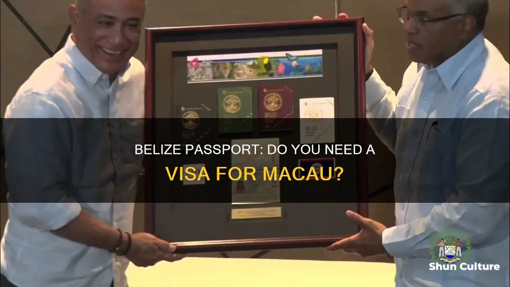 do belize passport to macau need visa