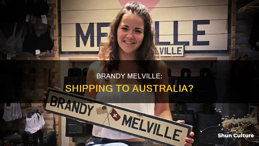 do brandy melville ship to australia