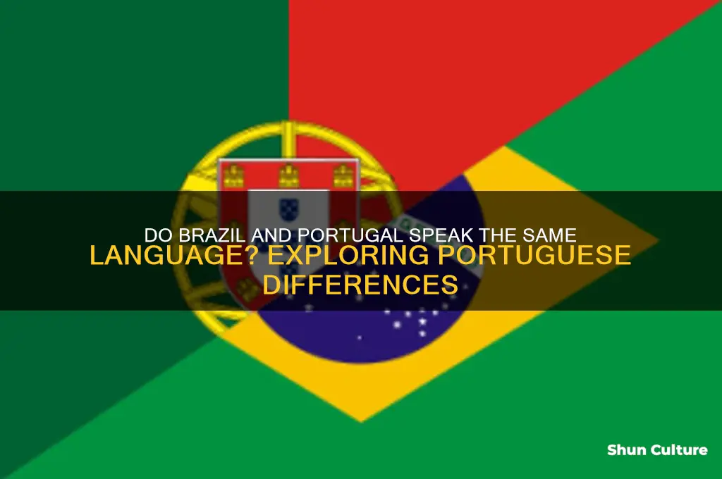 do brazil and portugal speak the same language