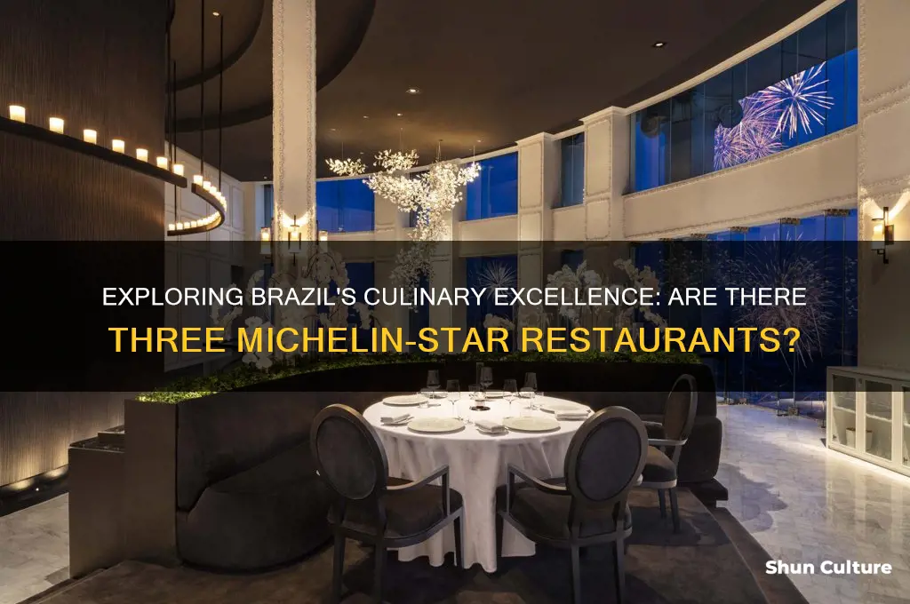 do brazil have three stars michelin restaurants