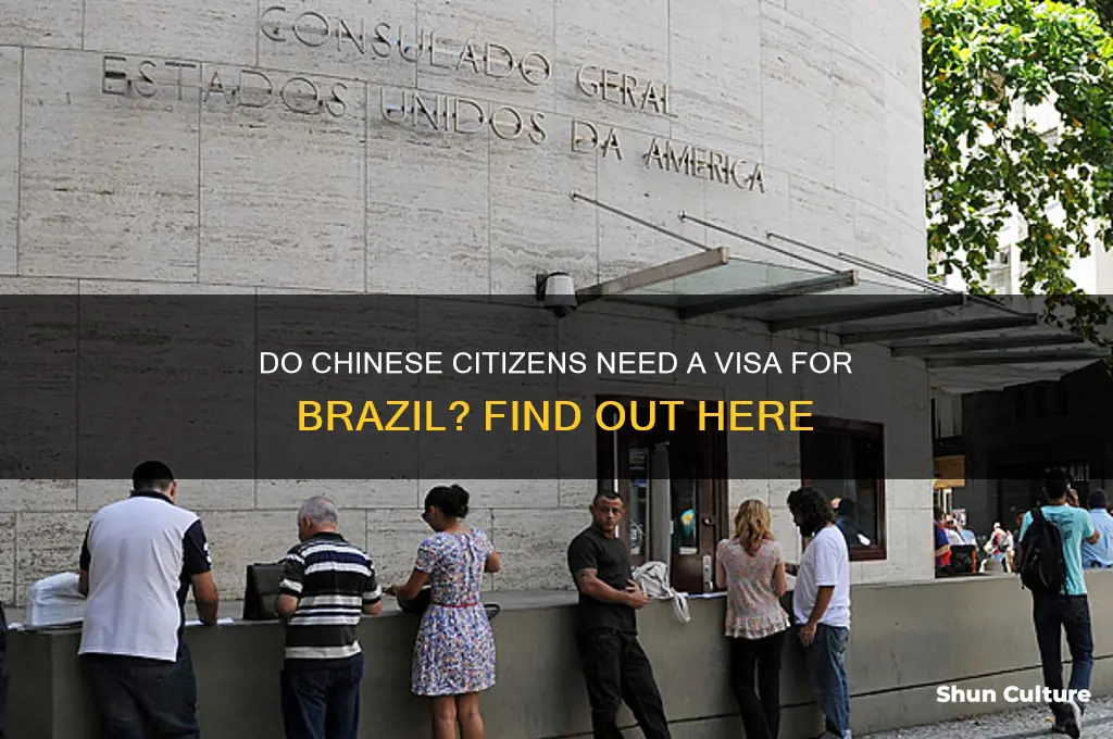 do chinese citizens need a visa for brazil