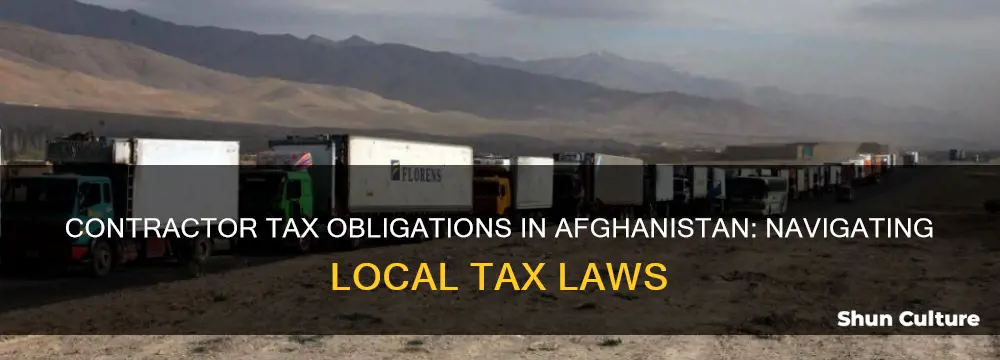 do contractors have to pay local taxes in afghanistan