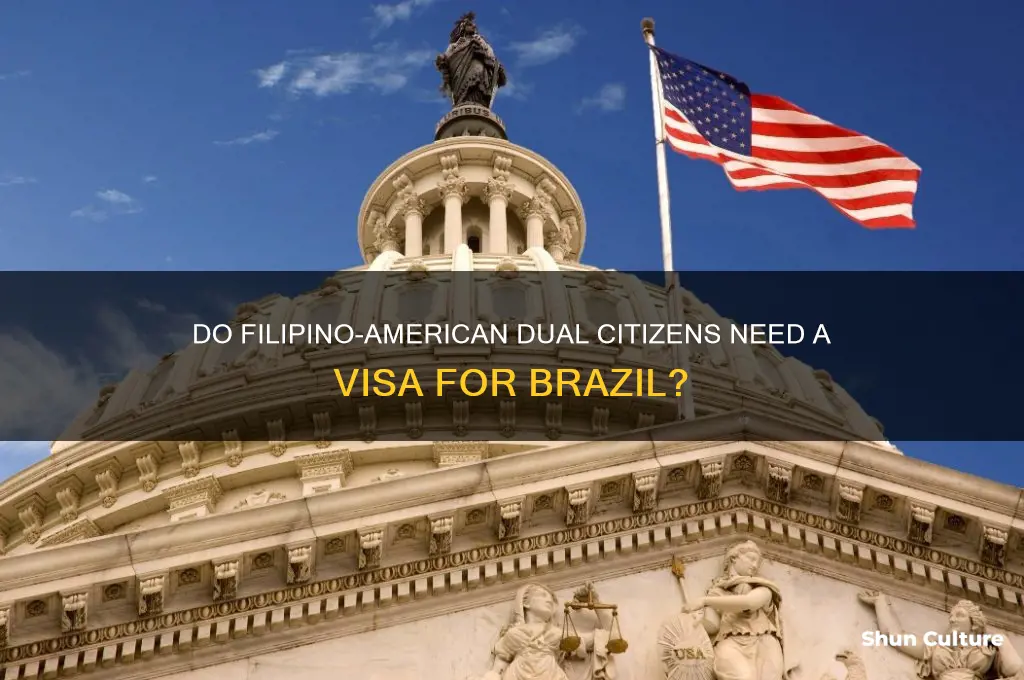 do dual citizens filipino americans need visa for brazil