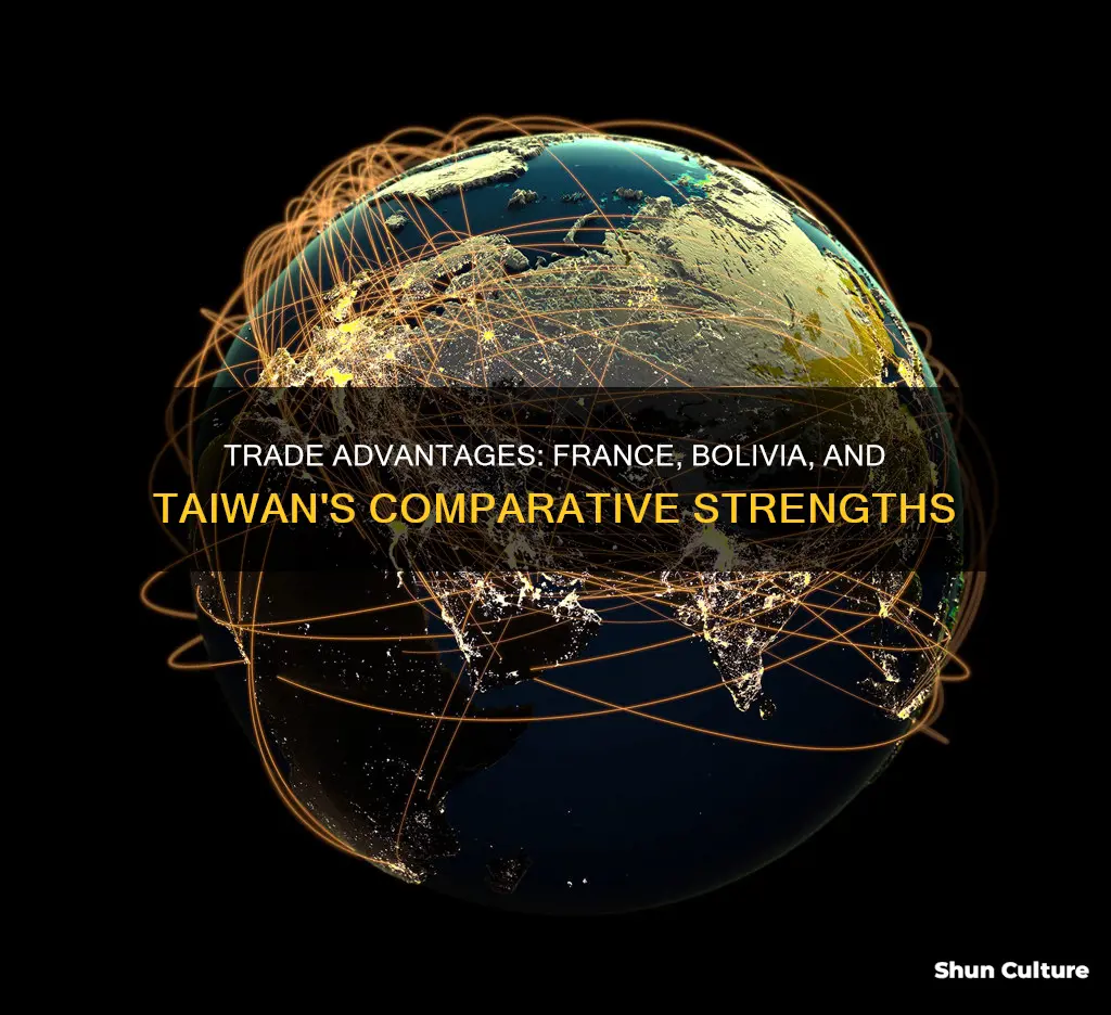 do france bolivia taiwan have comparative advantage