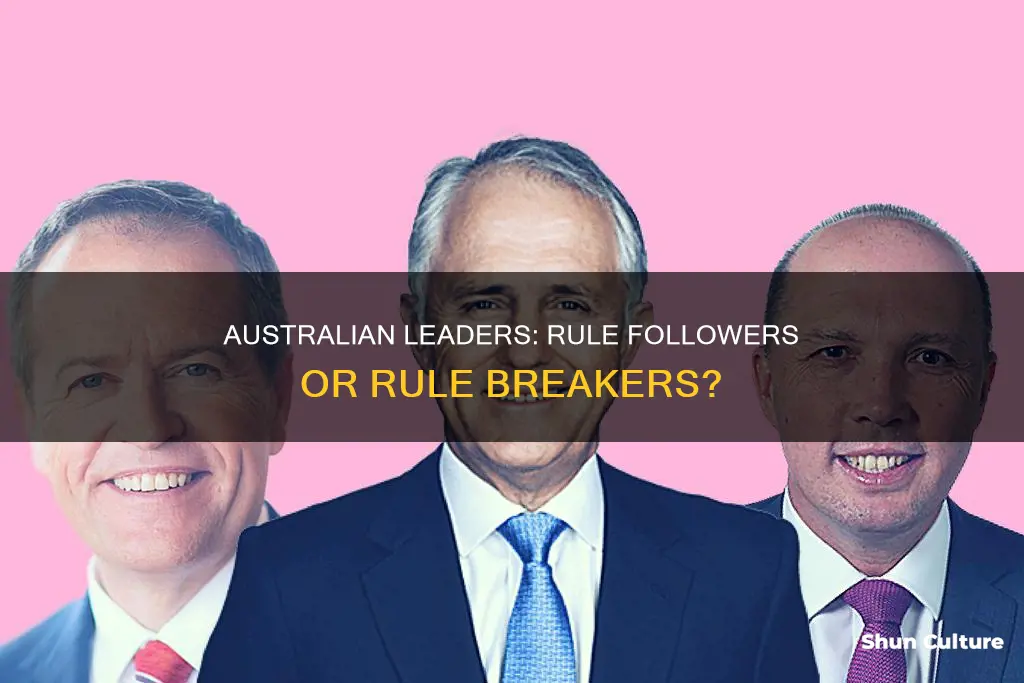 do government leaders follow the rule of law in australia