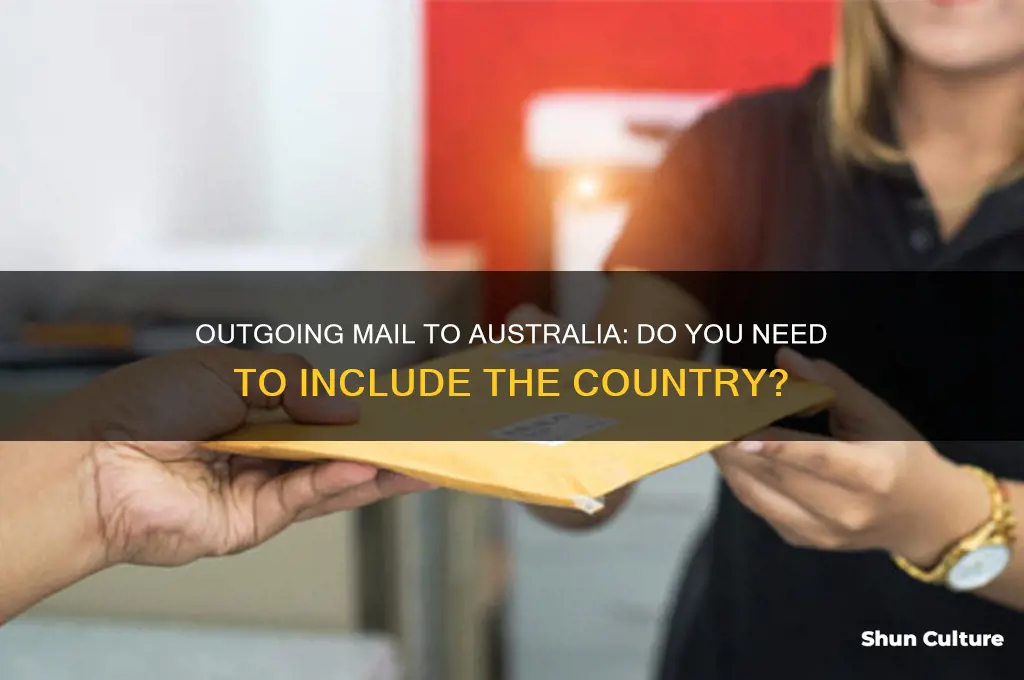 do I have to add australia to out going mail