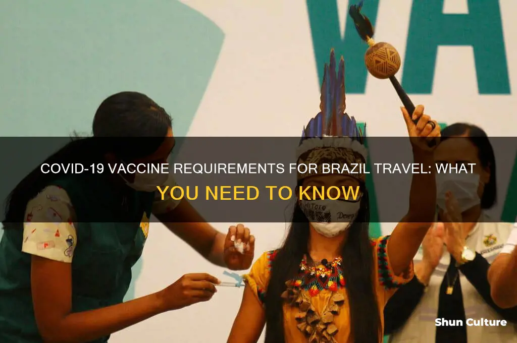 do I need a covid vaccine to enter brazil