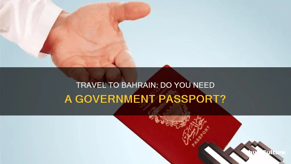 do I need a government passport for at to bahrain