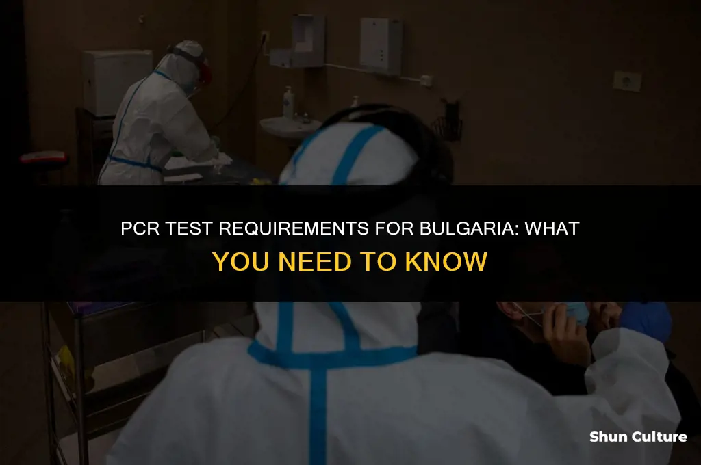 do I need a pcr test for bulgaria