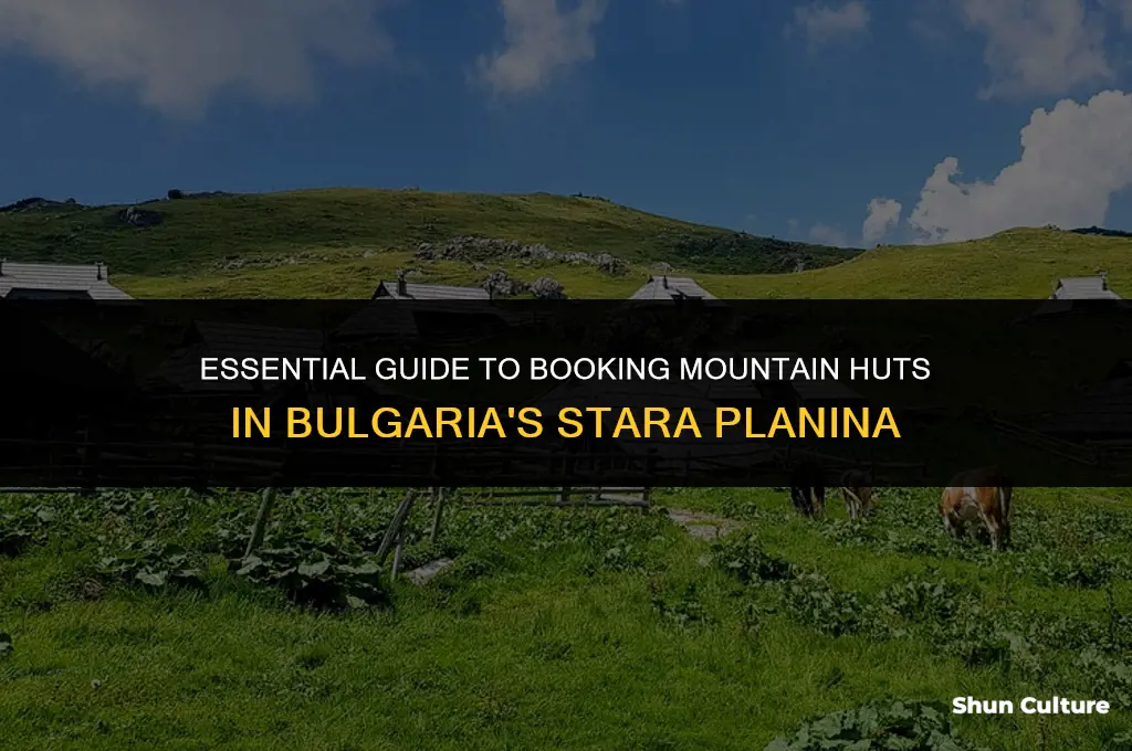 do I need to book mountain huts bulgaria stara planina