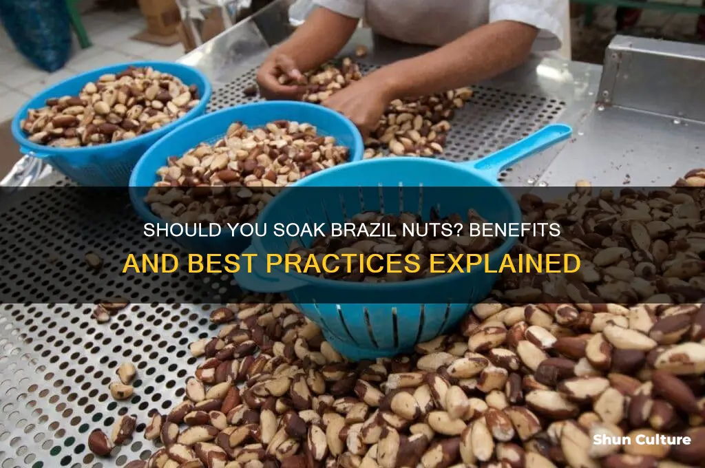 do I need to soak brazil nuts