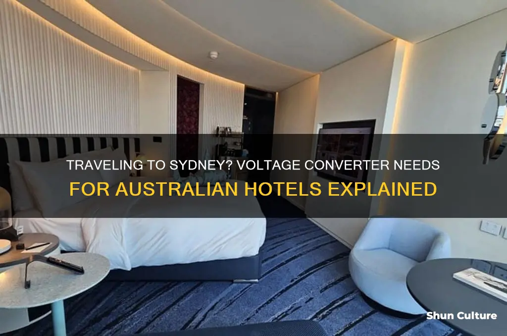 do I need voltage converter for hotels in sydney australia