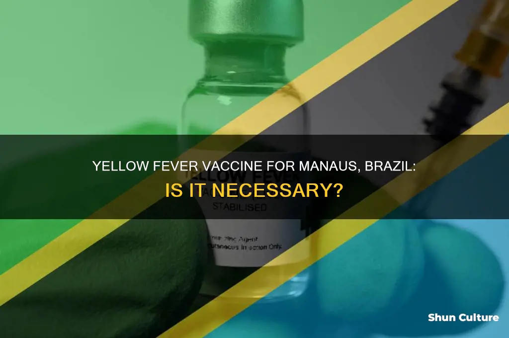 do I really need yellow fever vaccine manaus brazil