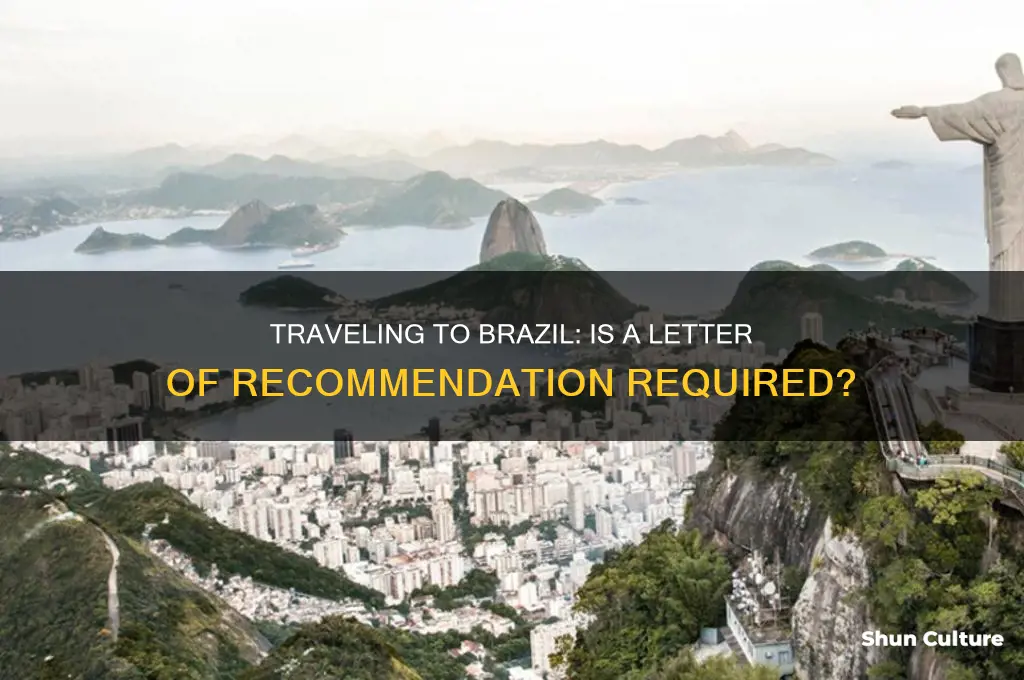 do i.need a letter of recommendation to.yravel to brazil