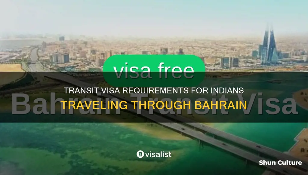 do indian need transit visa for bahrain