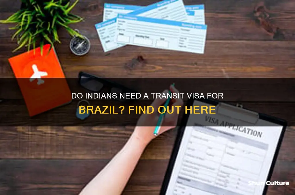 do indians need a transit visa for brazil