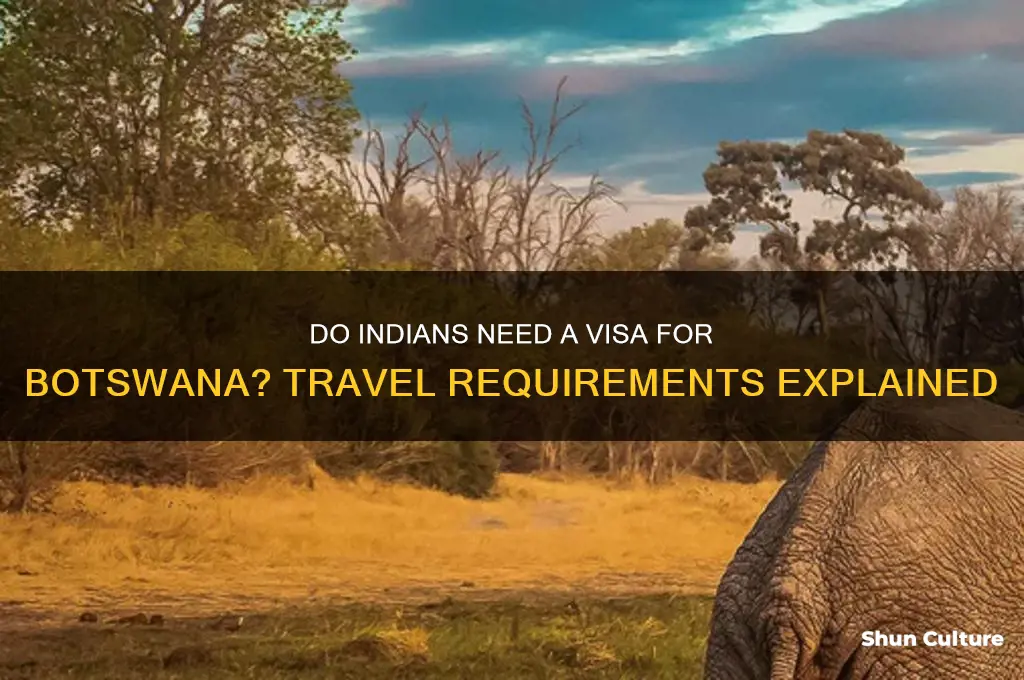 do indians need visa for botswana