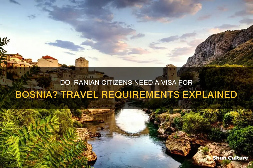 do iranian need visa for bosnia