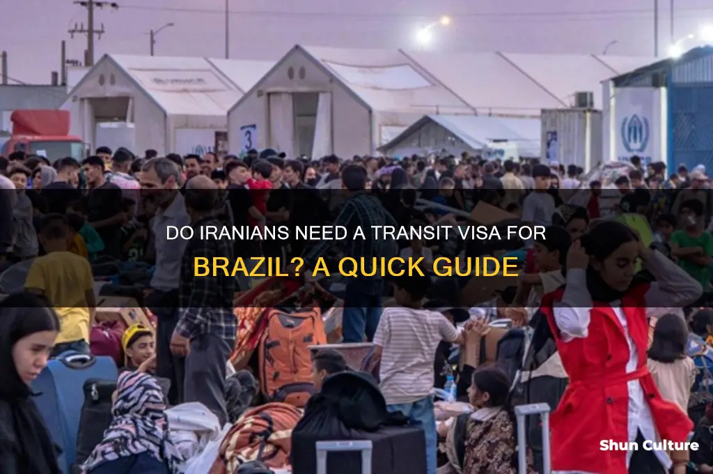 do iranians need transit visa for brazil