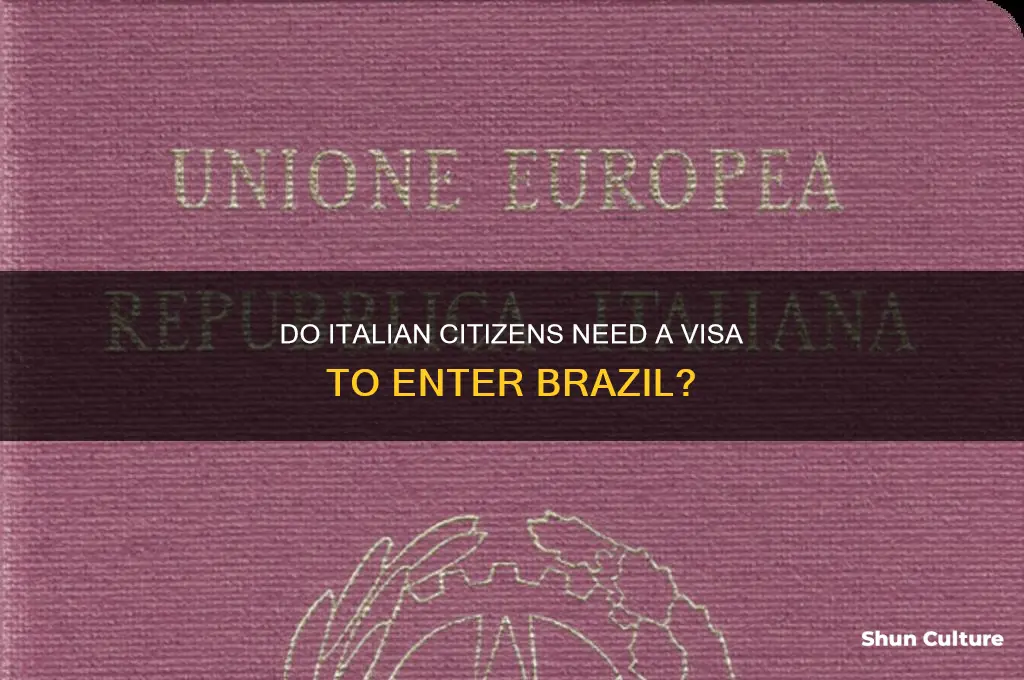 do italian citizens need a visa to enter brazil