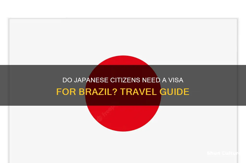 do japonese peopl need visa for brazil