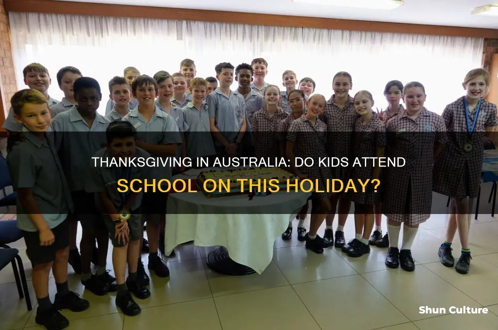 do kids go to school on thanksgiving in australia
