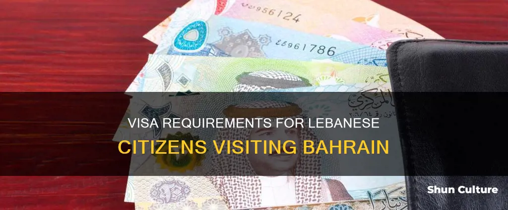 do lebanese need visa to bahrain