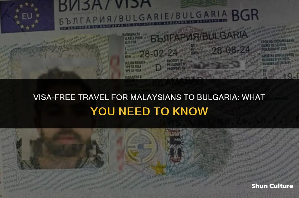 do malaysian need visa to bulgaria