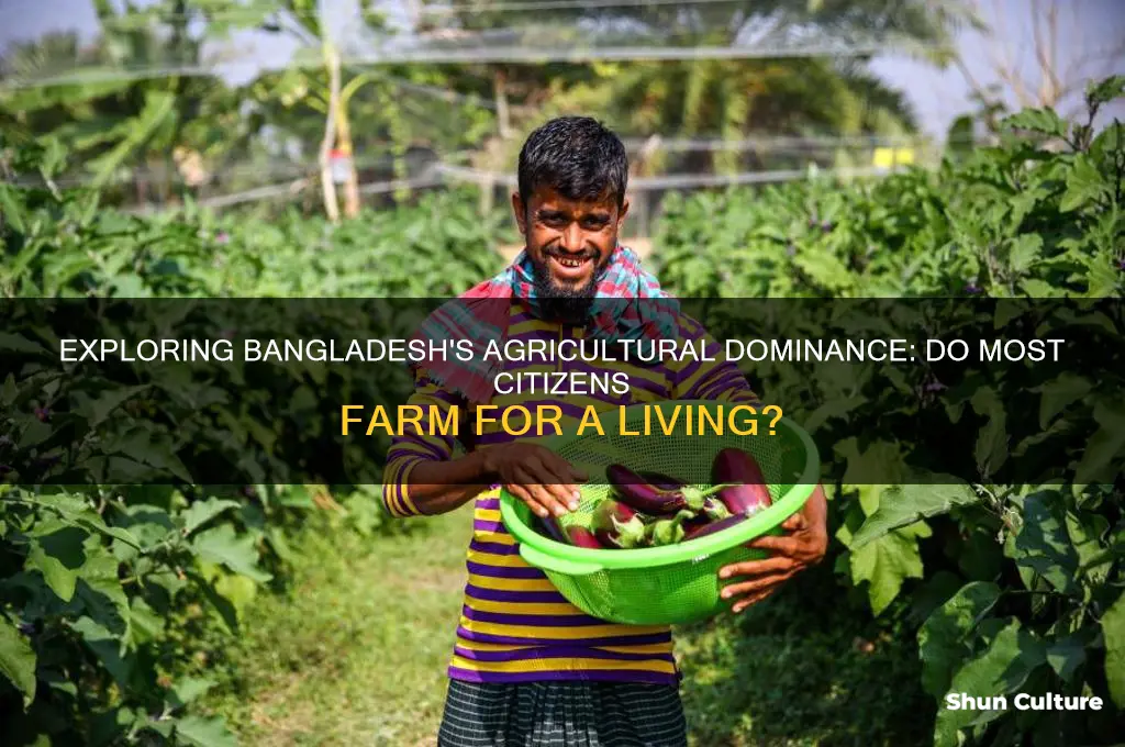do most people farm in bangladesh